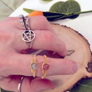 Labradorite Evil Eye Ring